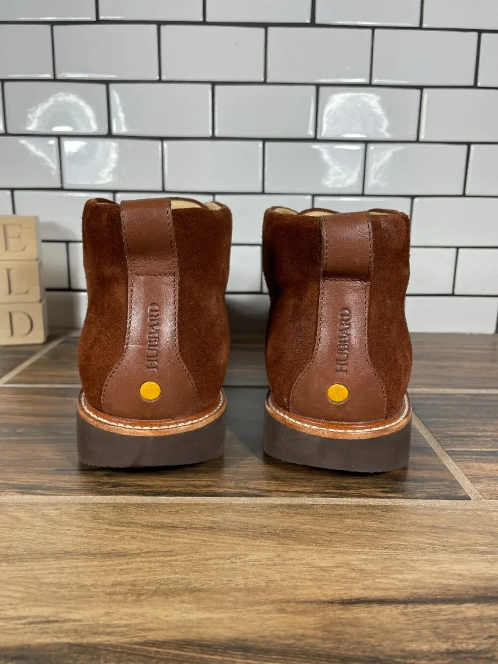 samuel hubbard Re-Boot Shoes Mens Size 10.5 Mahogany Suede Vibram Chukka Boots